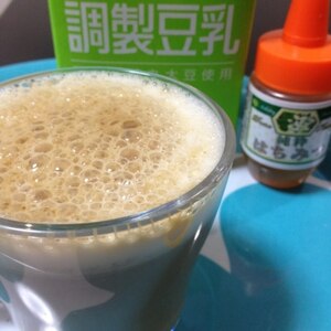 自宅でカフェ気分♪♪豆乳で作るハニーカプチーノ